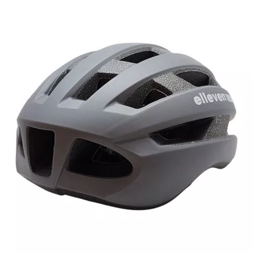 CAPACETE SPEED/MTB ELLEVEN INMOLD RACE CINZA/BRANCO M 53-57