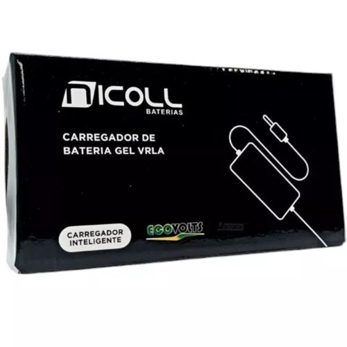 CARREGADOR BIKE/PATINETE NICOLL1.8A CHUMBO 36V 3 PINOS 