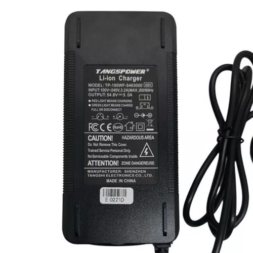 CARREGADOR BATERIA LITIO BICICLETA ENGWE 48V