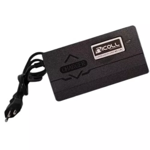 CARREGADOR NICOLL 3.5A BATERIA LITIO MCN 48V TRIPOLAR