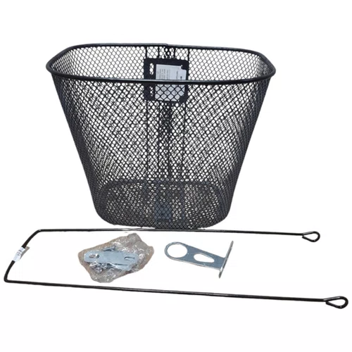 CESTA ARAME COM SUPORTE PARA BICICLETA ARO 20 PRETA