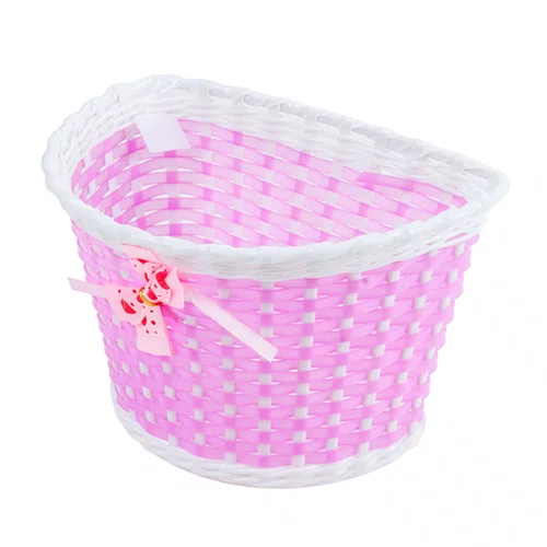 CESTA PLASTICA INFANTIL FLOR ROSA