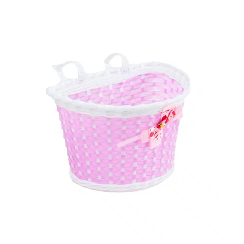 CESTA PLASTICA INFANTIL FLOR ROSA