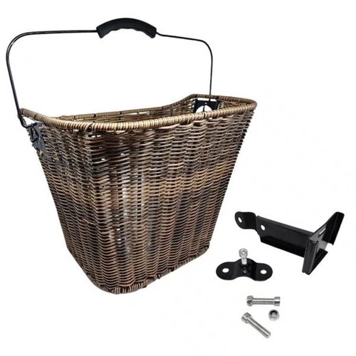 CESTA VIME ELLEVEN 34X25X25CM MARROM ENGATE RAPIDO