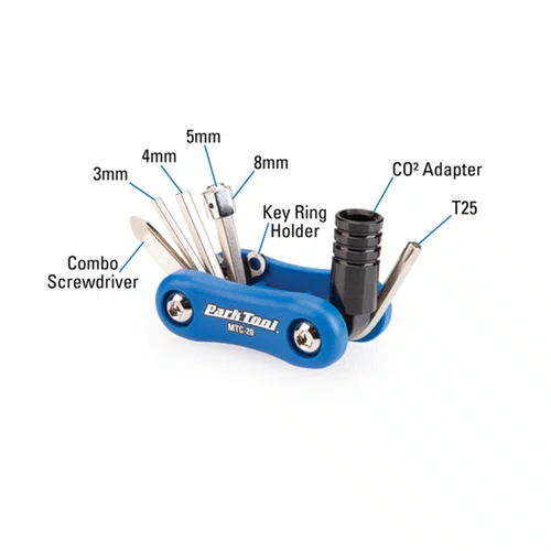 CHAVE CANIVETE COM ADAPTADOR CO2 PARKTOOL MT-20