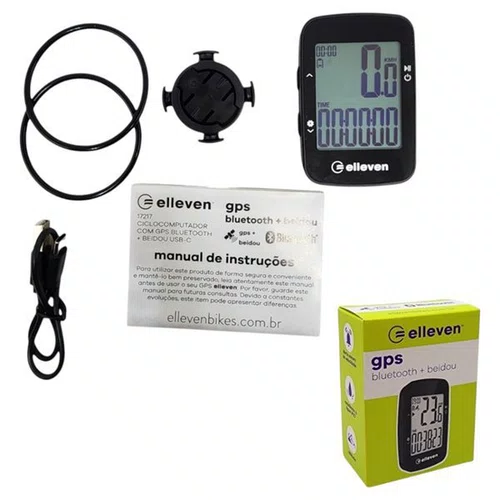 CICLOCOMPUTADOR ELLEVEN C/ GPS BLUETOOTH + BEIDOU USB-C