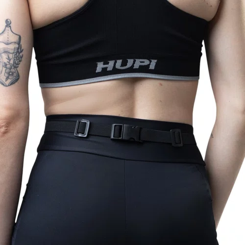 CINTO PORTA NÚMERO PARA CORRIDA HUPI RUNNING PRETO ALL BLACK