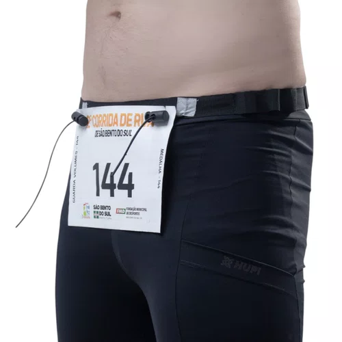 CINTO PORTA NÚMERO PARA CORRIDA HUPI RUNNING SUPORTE GEL