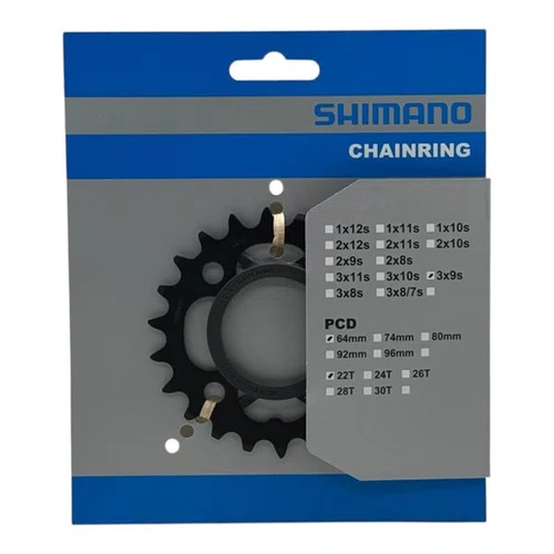 COROA/ENGRENAGEM SHIMANO FC-M430 22 DENTES BCD 64MM