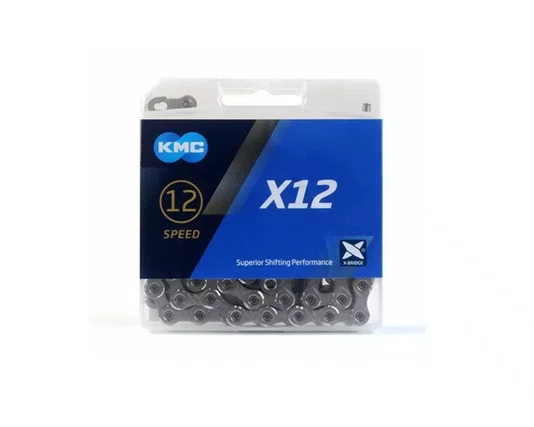 CORRENTE KMC X12 12V 126 ELOS PRATA SHIMANO/SRAM/ABSOLUTE