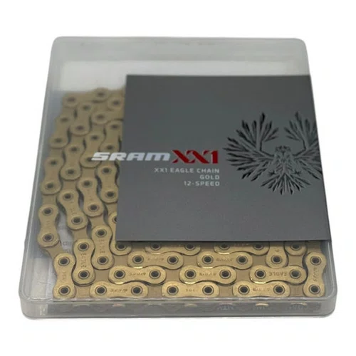 CORRENTE ORIGINAL SRAM XX1 EAGLE GOLD/DOURADA 12V 126 ELOS