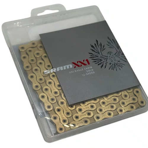 CORRENTE ORIGINAL SRAM XX1 EAGLE GOLD/DOURADA 12V 126 ELOS