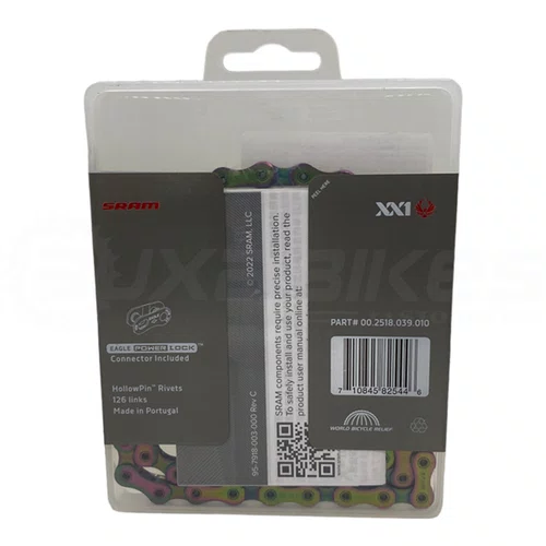 CORRENTE ORIGINAL SRAM XX1 EAGLE RAINBOW 12V 126 ELOS
