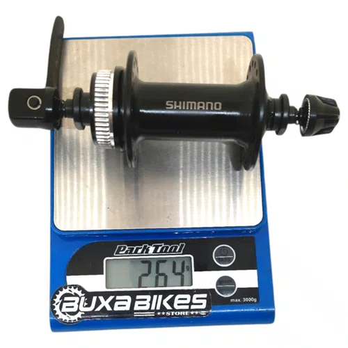 CUBO DIANTEIRO SHIMANO HB-QC300 133MM CENTER LOCK 32F PRETO