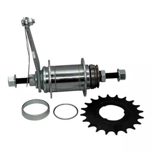 CUBO TORPEDO/CONTRA PEDAL 36F PRATA C/ ENGRENAGEM