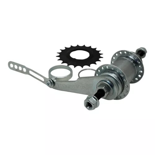 CUBO TORPEDO/CONTRA PEDAL 36F PRATA C/ ENGRENAGEM