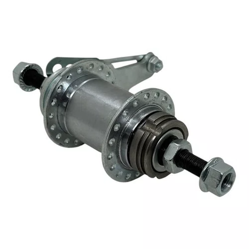 CUBO TORPEDO/CONTRA PEDAL 36F PRATA C/ ENGRENAGEM