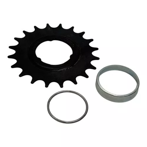 CUBO TORPEDO/CONTRA PEDAL 36F PRATA C/ ENGRENAGEM