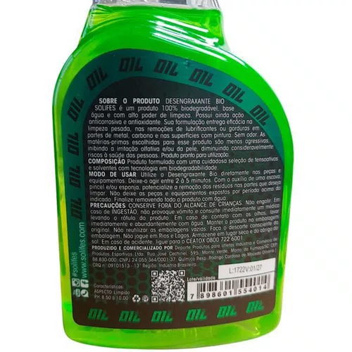 DESENGRAXANTE SOLIFES BIODEGRADAVEL 500ML COM BORRIFADOR