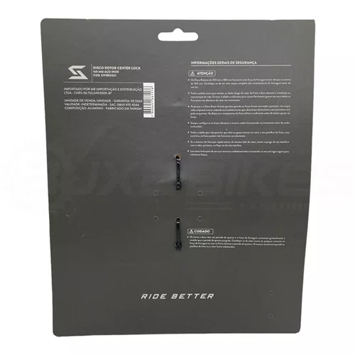 DISCO ROTOR DE FREIO SENTEC 160MM CENTER LOCK 160MM AÇO INOX