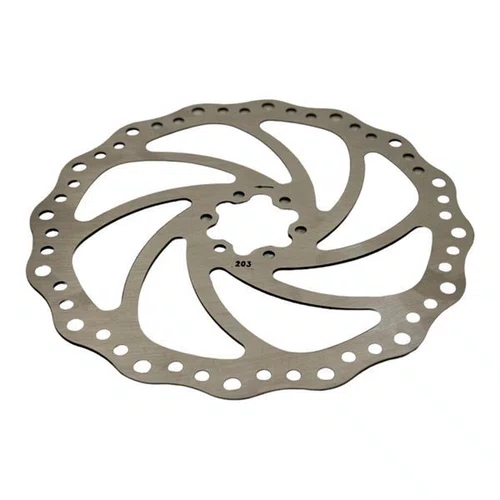 DISCO/ROTOR FREIO A DISCO 203MM PRATA ALUMINIO 6 PARAFUSOS