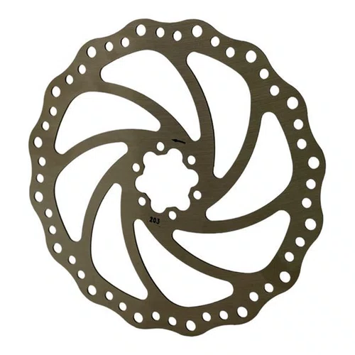 DISCO/ROTOR FREIO A DISCO 203MM PRATA ALUMINIO 6 PARAFUSOS