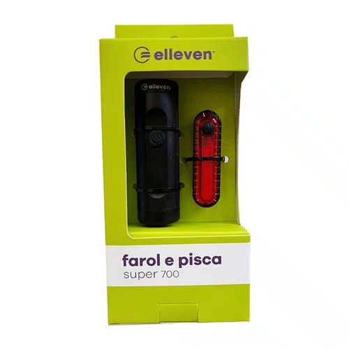 FAROL E PISCA ELLEVEN LED SUPER 700 LUMENS + 20 LUMENS USB