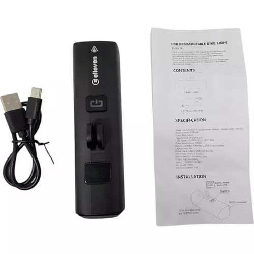 FAROL ELLEVEN FIXAÇÃO POR BAIXO SUPORTE GO PRO 1000 LUMENS