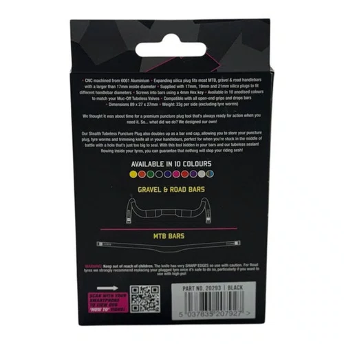 FERRAMENTA DE REPARO PNEUS TUBELESS MUC-OFF PRETO