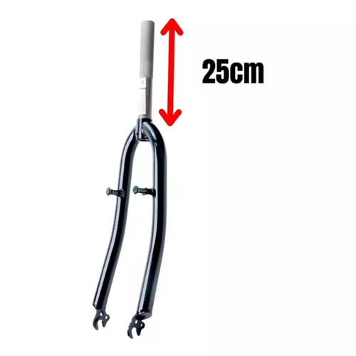 GARFO ARO 26 MTB AHEAD SET ACO PRETO C/PIVO 25 4MM (SEM ROSC