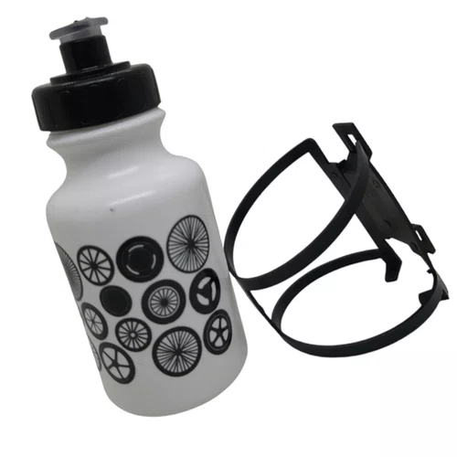 GARRAFA BIKE INFANTIL 300ML BRANCA C/SUPORTE