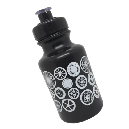 GARRAFA BIKE INFANTIL 300ML PRETA C/SUPORTE