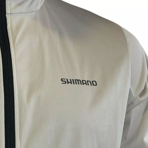 JAQUETA CICLISMO MASCULINA SHIMANO NAGANO IMPERMEAVEL BEGE T