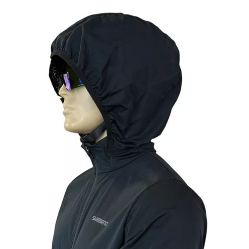 JAQUETA CICLISMO MASCULINA SHIMANO NAGANO IMPERMEAVEL PRETA 