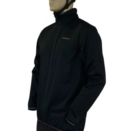 JAQUETA CICLISMO MASCULINA SHIMANO NAGANO IMPERMEAVEL PRETA 