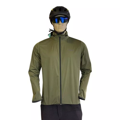 JAQUETA CICLISMO MASCULINA SHIMANO NAGANO IMPERMEAVEL VERDE 