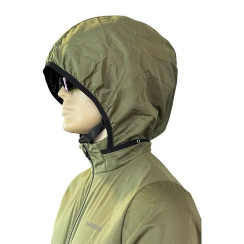 JAQUETA CICLISMO MASCULINA SHIMANO NAGANO IMPERMEAVEL VERDE 