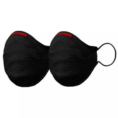 KIT 2 MASCARAS FIBER AIR FACIAIS UNISSEX LAVAVEL PRETA M