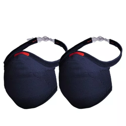 KIT 2 MASCARAS FIBER SPORT FACIAIS UNISSEX LAVAVEL AZUL MARI