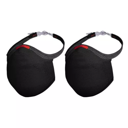 KIT 2 MASCARAS FIBER SPORT FACIAIS UNISSEX LAVAVEL PRETA P