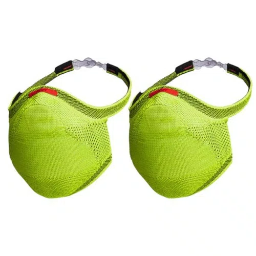 KIT 2 MASCARAS FIBER SPORT FACIAIS UNISSEX LAVAVEL VERDE LIM