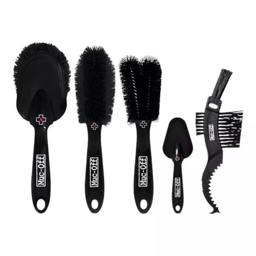 KIT COM 5 ESCOVAS MUC-OFF PARA LIMPEZA DE BICICLETA