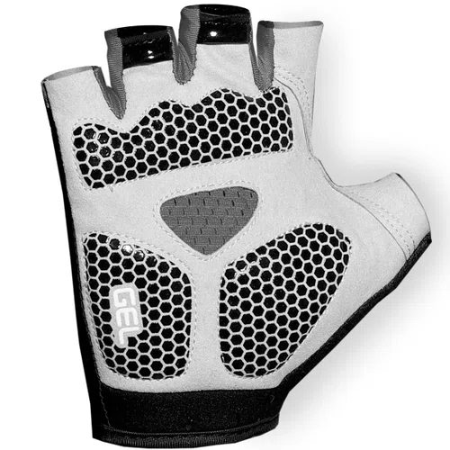 LUVA CICLISMO MATTOS RACING DEDO CURTO CINZA GEL TAM G