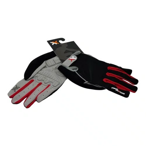 LUVA CICLISMO MATTOS RACING DEDO LONGO VERMELHO GEL TAM G