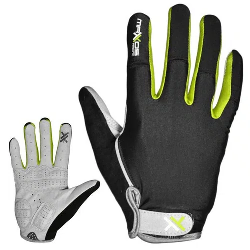 LUVA CICLISMO MATTOS RACING DEDO LONGO AMARELO NEON GEL