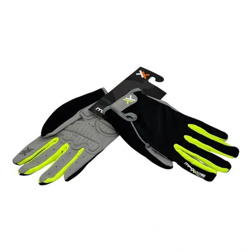 LUVA CICLISMO MATTOS RACING DEDO LONGO AMARELO NEON GEL