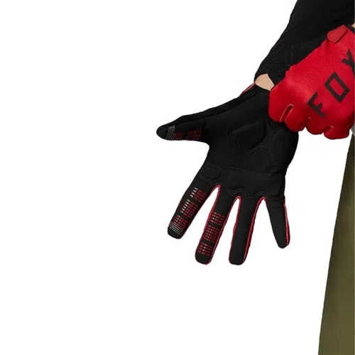 LUVA FOX RANGER DEDO LONGO VERMELHA TAM M