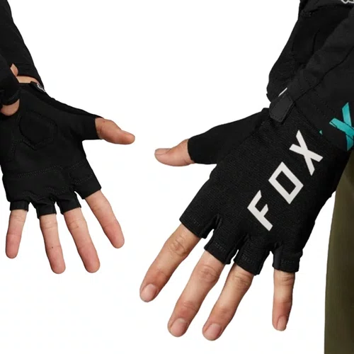 LUVA FOX RANGER GEL MEIO DEDO PRETA TAM G