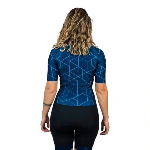 MACAQUINHO CICLISMO FEMININO FURBO LINK HT90 AZUL G
