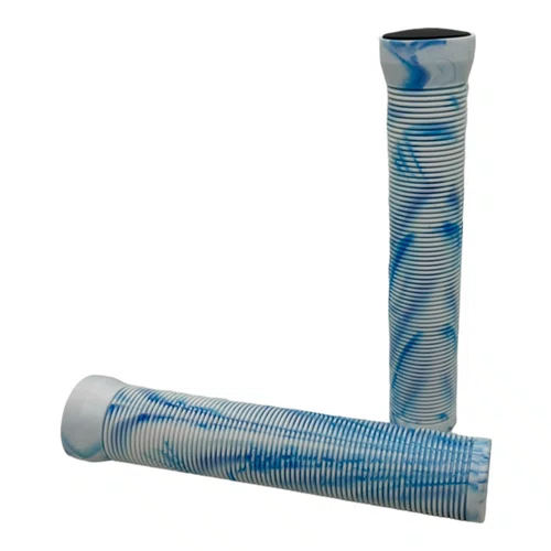 MANOPLA BMX/FREERIDE GIOS GI 070H BRANCO/AZUL S/FLANGE 165MM